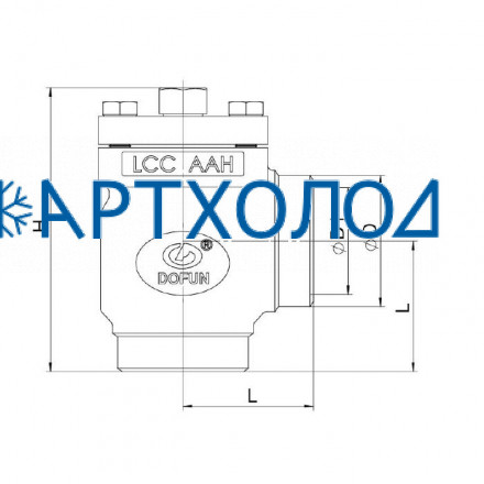 Сетчатый фильтр FVD-HA DN125 63 бар, угловой  Dofun