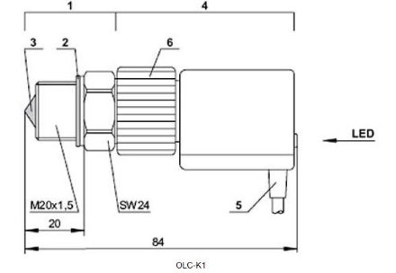 Реле контроля уровня масла OLC-K1 к компрессору BITZER 4VES-7.F3Y Bitzer